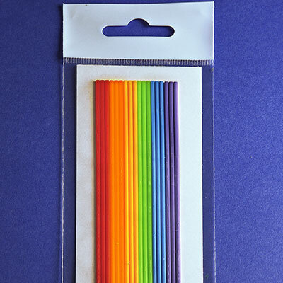 Verzierwachs Wachsstreifen rund Regenbogen 2/230mm