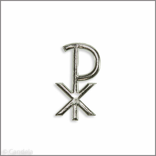 Wachsmotiv Kommunionkerze - PX 40x22mm silber