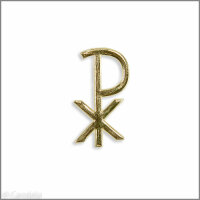 Wachsmotiv Kommunionkerze - PX 40x22mm gold
