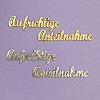 Aufrichtige Anteilnahme gold 10/120mm