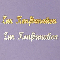 Zur Konfirmation gold 10/70mm
