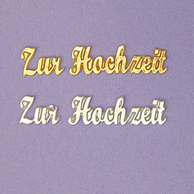Zur Hochzeit gold 10/50mm