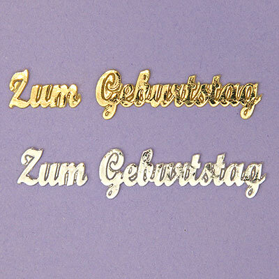 Zum Geburtstag gold 10/70mm