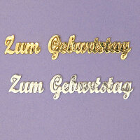 Zum Geburtstag gold 10/70mm