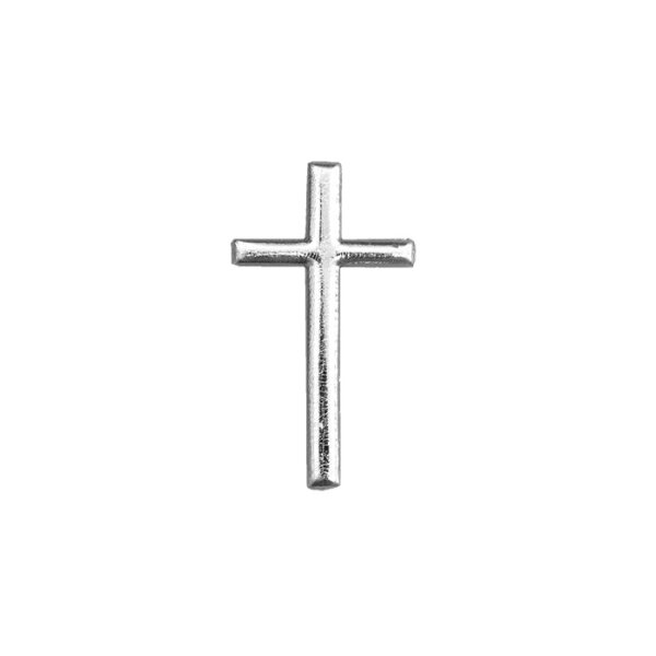 Wachsmotiv Kreuz 40x22mm silber
