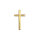 Wachsmotiv Kreuz 40x22mm gold