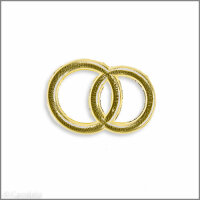 Wachsmotiv Hochzeitskerze - Eheringe 32x24mm gold