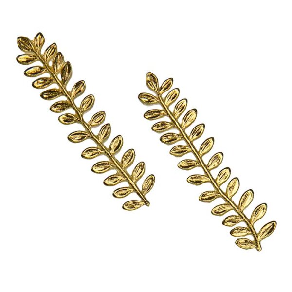 Wachsmotiv Myrtenzweig gold 53x12mm 2 St.
