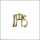 Wachsmotiv Kommunionkerze - IHS 29x29mm gold
