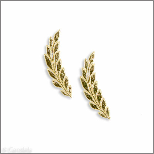 Wachsmotiv Kommunionkerze - Ähre gold 32x10mm 2 St.
