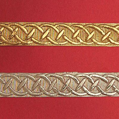 Verzierwachs-Borte Geflecht silber 240mm, zum Kerzen verzieren