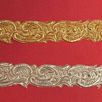 Verzierwachs-Borte Barock gold 240mm