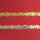Verzierwachs-Borte Rosen gold 240mm