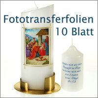 Foto-Kerzen Transferfolie für Laserdrucker und...