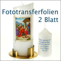 Foto-Kerzen Transferfolie für Laserdrucker und...