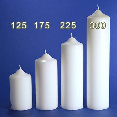 Kerzenrohling - Stumpenkerzen weiß 250/70mm