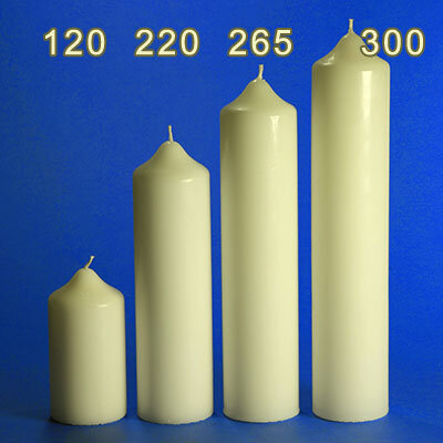 Kerzenrohling - Stumpenkerzen 300/60mm elfenbein