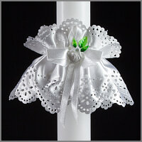 Kerzenröckchen, Satin mit Rose