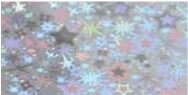 Wachsplatten holografische Sterne silber - 10x20cm