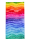 Wachsplatte Wellen Regenbogen 20x10cm, zum Kerzen gestalten