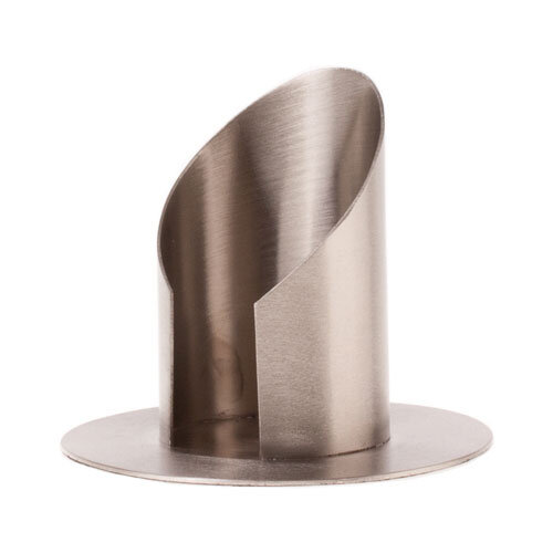 Halter für Taufkerzen Ø 60 mm Messing vernickelt