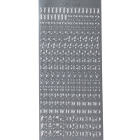123 geschwungen Höhe 10 mm silber
